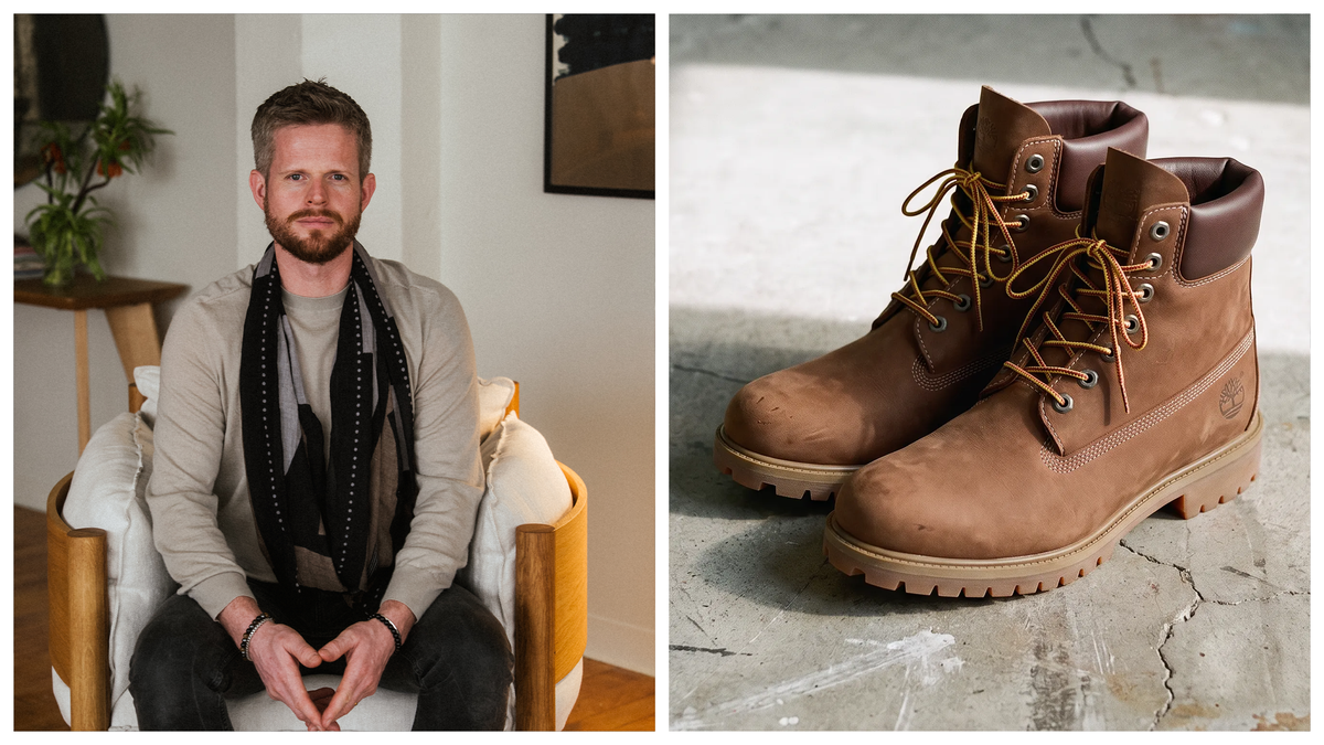 I’m the founder of a furniture studio. These are the work boots I always wear in the workshop